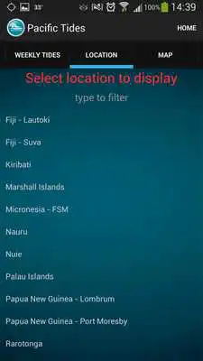 Play Pacific Islands Tide Times