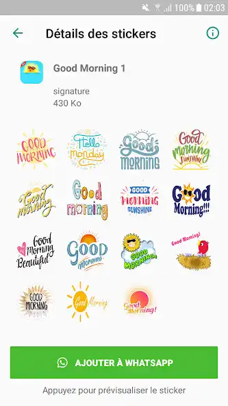 Play Pack Morning Stickers WASticke  and enjoy Pack Morning Stickers WASticke with UptoPlay