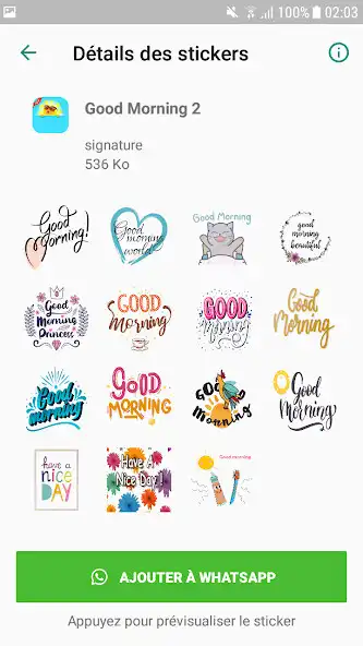Play Pack Morning Stickers WASticke as an online game Pack Morning Stickers WASticke with UptoPlay