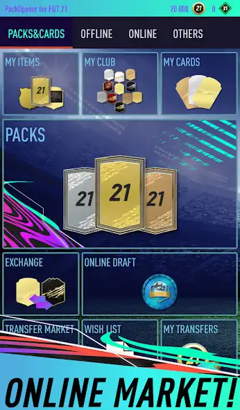 Play Pack Opener for FUT 21 as an online game Pack Opener for FUT 21 with UptoPlay