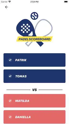Play Padel scoreboard as an online game Padel scoreboard with UptoPlay