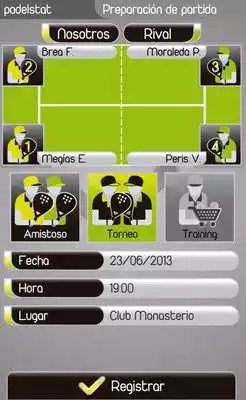 Play padel stat app