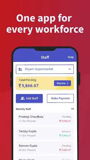 Play Pagar Khata -Staff Payroll  Attendance Management  and enjoy Pagar Khata -Staff Payroll  Attendance Management with UptoPlay