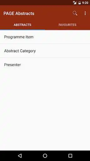 Play APK PAGE Abstracts  and enjoy PAGE Abstracts with UptoPlay org.pagemeeting.App2011