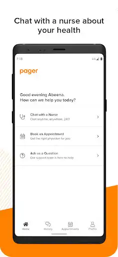 Play Pager: Chat for Care as an online game Pager: Chat for Care with UptoPlay