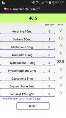Play Painkiller Calculator