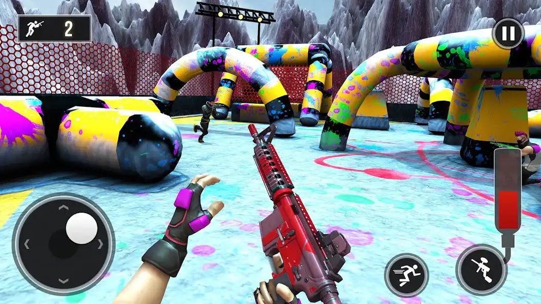 Play Paintball Shooter War Arena: Color Shooting Games as an online game Paintball Shooter War Arena: Color Shooting Games with UptoPlay