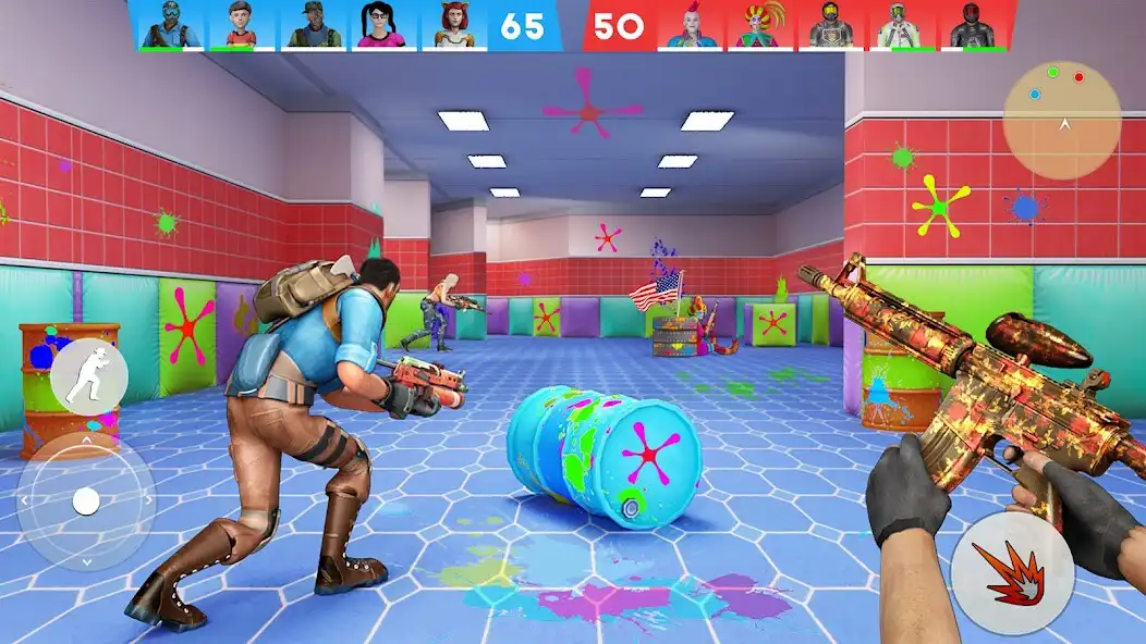 Play Paintball Shooting Game 3d as an online game Paintball Shooting Game 3d with UptoPlay
