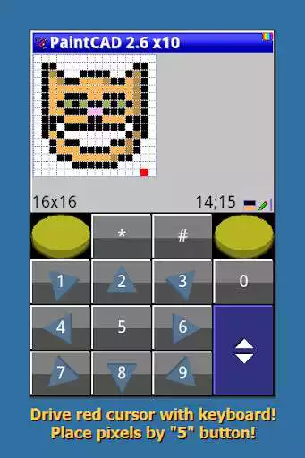 Play PaintCAD pixel art editor