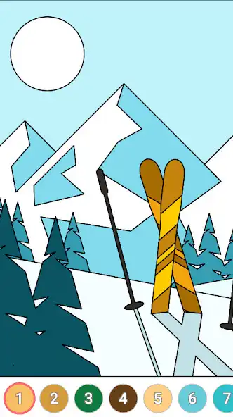 Play Painting Landscape By Number as an online game Painting Landscape By Number with UptoPlay