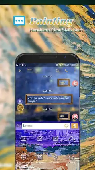 Play Painting Next SMS skin  and enjoy Painting Next SMS skin with UptoPlay