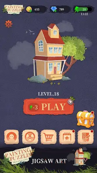 Play Painting puzzle : Jigsaw game as an online game Painting puzzle : Jigsaw game with UptoPlay