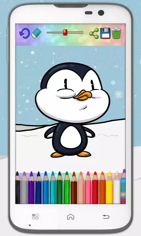 Play Paint magic penguins