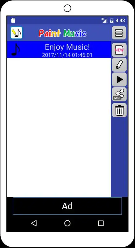 Play Paint Music (Easy-to-use composition application)