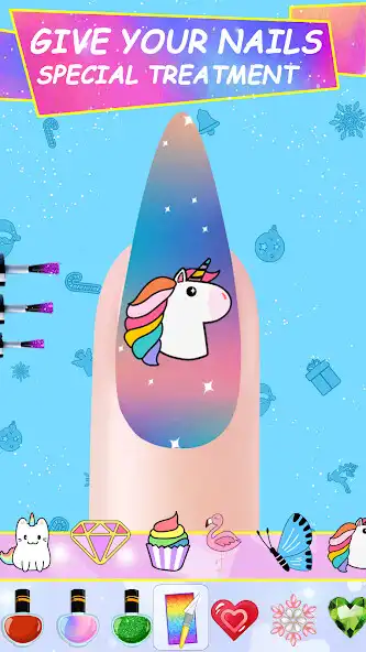 Play Paint nails game:nail salon 3D as an online game Paint nails game:nail salon 3D with UptoPlay