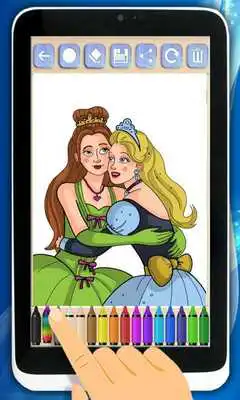 Play Paint tale princesses