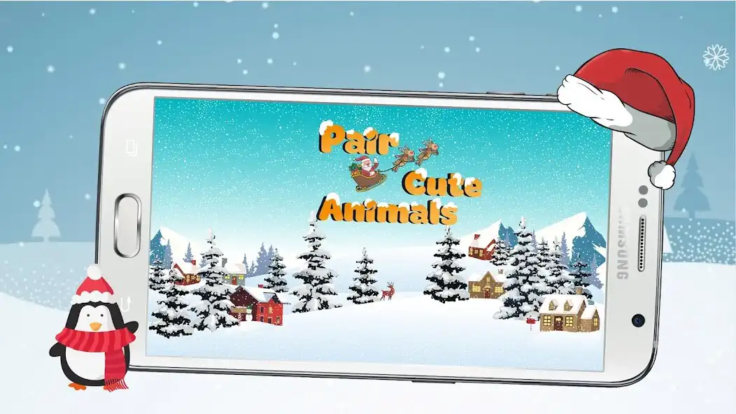 Play Pair Cute Animals - Christmas Edition  and enjoy Pair Cute Animals - Christmas Edition with UptoPlay