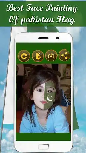 Play APK Pak Flag On Girls Face - Pak Flag On Face  and enjoy Pak Flag On Girls Face - Pak Flag On Face with UptoPlay com.blackspare.pakflagonface.cricketuniformsuit