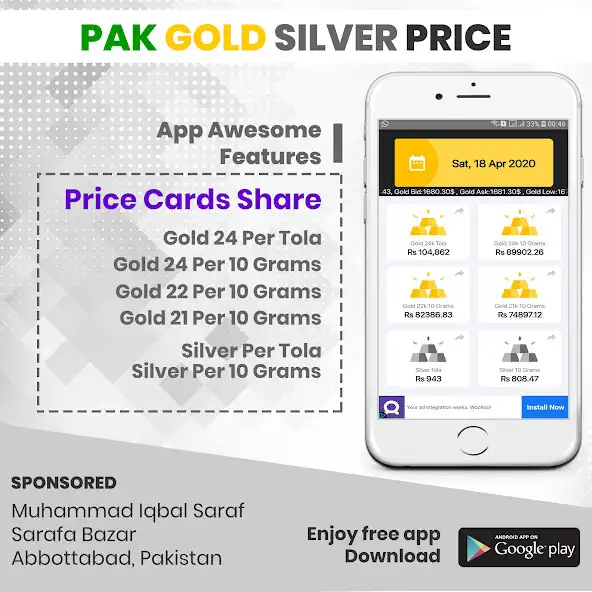 Play Pak Gold Silver Price  and enjoy Pak Gold Silver Price with UptoPlay