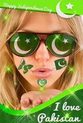 Play Pakistan Flag Sticker in Face