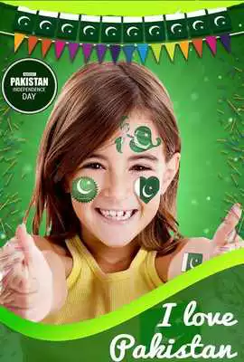 Play Pakistan Flag Sticker in Face