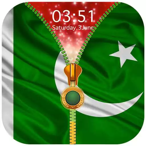 Play Pakistan Flag Zipper Lock Screen APK