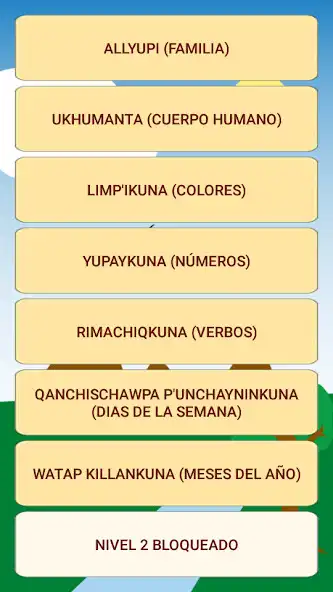 Play Palabras en quechua as an online game Palabras en quechua with UptoPlay