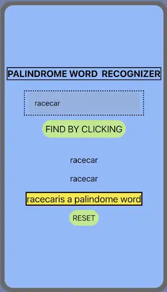 Play PALINDROME RECOGNIZER - YATHRA as an online game PALINDROME RECOGNIZER - YATHRA with UptoPlay