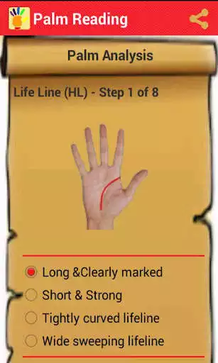 Play palm reading as an online game palm reading with UptoPlay