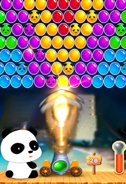 Play Panda 3D Bubble Shooter Game as an online game Panda 3D Bubble Shooter Game with UptoPlay