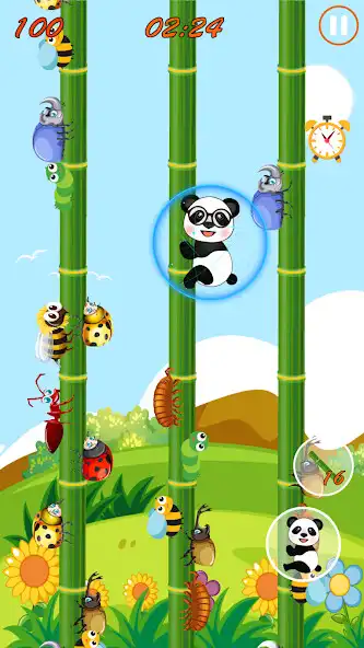 Play Panda Attack: Slide  Throw as an online game Panda Attack: Slide  Throw with UptoPlay
