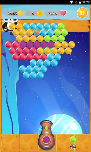 Play Panda Bubble Shooting 2022 as an online game Panda Bubble Shooting 2022 with UptoPlay