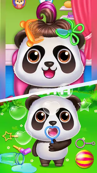 Play Panda caretaker pet salon as an online game Panda caretaker pet salon with UptoPlay