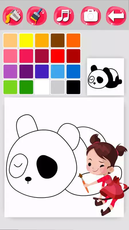Play Panda Coloring