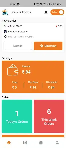 Play PandaFoodz Delivery Partner as an online game PandaFoodz Delivery Partner with UptoPlay