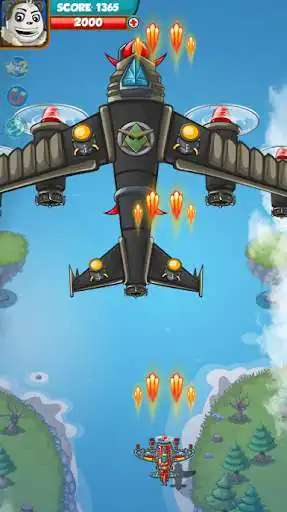 Play Panda Jet Fighter Pilot as an online game Panda Jet Fighter Pilot with UptoPlay