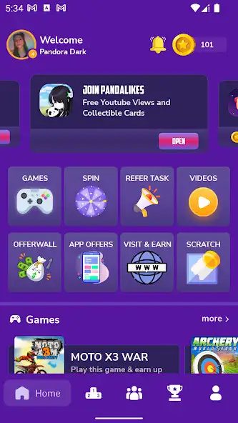 Play PandaStars - Play  Earn  and enjoy PandaStars - Play  Earn with UptoPlay