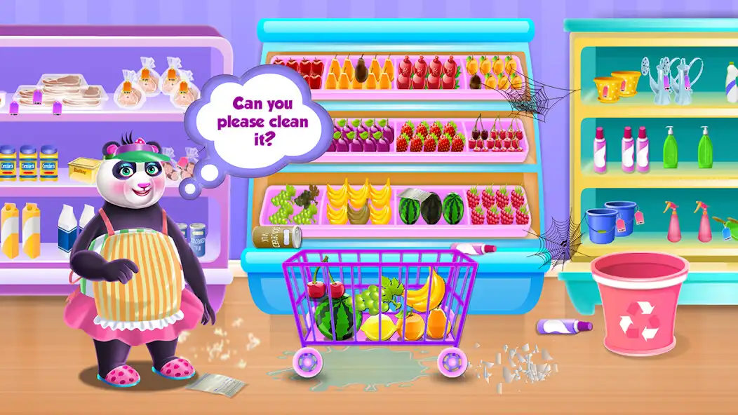 Play Panda Supermarket Manager as an online game Panda Supermarket Manager with UptoPlay