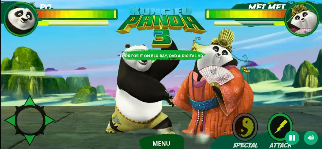 Play Panda tests his kung fu skills  and enjoy Panda tests his kung fu skills with UptoPlay