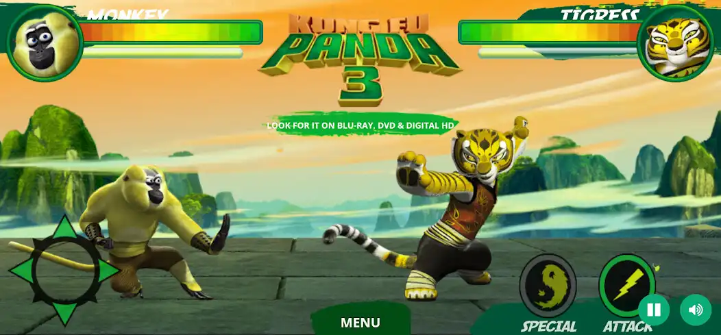 Play Panda tests his kung fu skills as an online game Panda tests his kung fu skills with UptoPlay