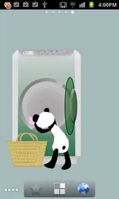 Play Panda washing Live Wallpaper