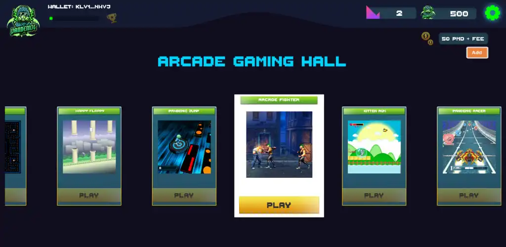 Play Pandemic Gaming Hall as an online game Pandemic Gaming Hall with UptoPlay