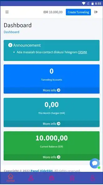 Play Panel HideSSH  Account SSH/VPN  and enjoy Panel HideSSH  Account SSH/VPN with UptoPlay