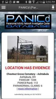 Play PANICd (Paranormal Database)