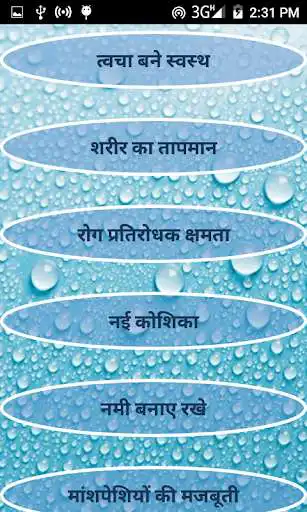 Play Pani ke Faayde as an online game Pani ke Faayde with UptoPlay