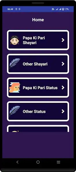 Play Papa Ki Pari Status Shayari as an online game Papa Ki Pari Status Shayari with UptoPlay