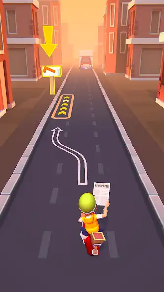 Play Paper Boy Race: Run  Rush 3D as an online game Paper Boy Race: Run  Rush 3D with UptoPlay