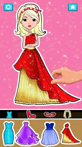 Play Paper Doll Games: Diy Dress Up as an online game Paper Doll Games: Diy Dress Up with UptoPlay