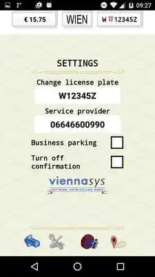 Play paperless.Parking-Vienna,cell phone short parking