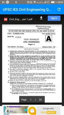 Play Papers for IES Civil Engineer
